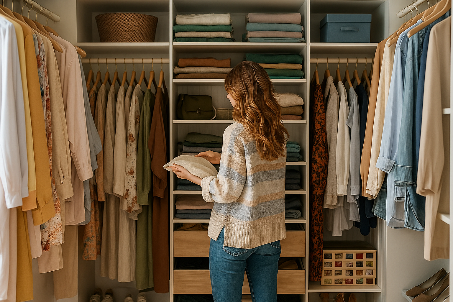 Organisierter Kleiderschrank - Kleiderschrank-Check Service